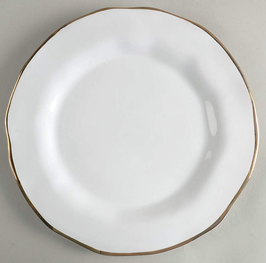 T1A3 (Gold Trim) Dinner Plate by Ceramiche Tadinate-1