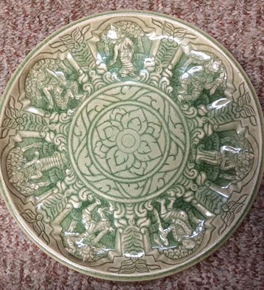 TLD2 Dinner Plate by Thai Celadon-1
