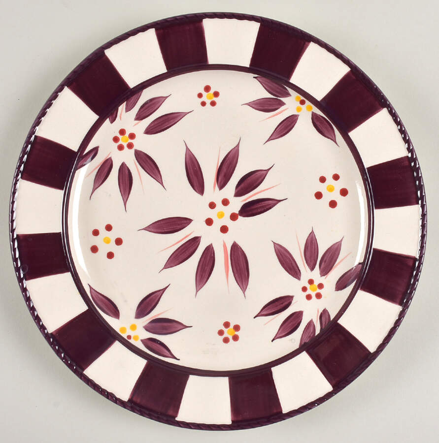 Old World Eggplant Dinner Plate by Temp-Tations-1