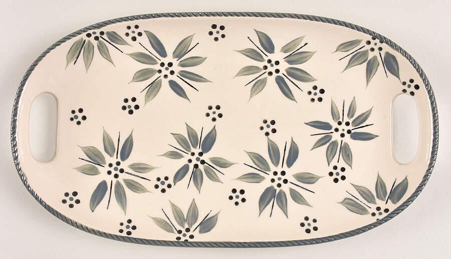 Old World Gray Sandwich Tray for Covered Soup & Sandwich Set by Temp-Tations-1