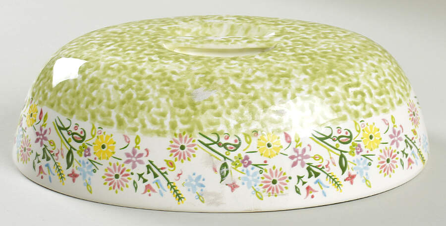 Bouquet Green Lid for 2.5 Qt Round Casserole by Temp-Tations-1