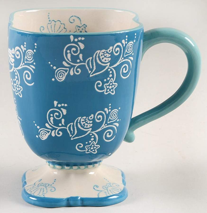 Floral Lace Summer Square Mug by Temp-Tations-1