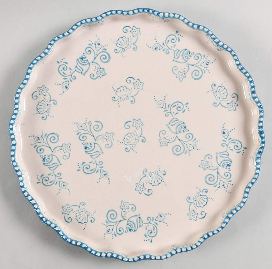 Floral Lace Summer Lid-It for 10" Quiche (Trivet, Tray, Lid) by Temp-Tations-1