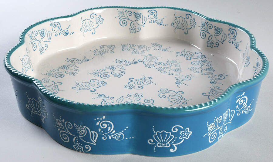 Floral Lace Summer 12" Fluted Cake Pan by Temp-Tations-1