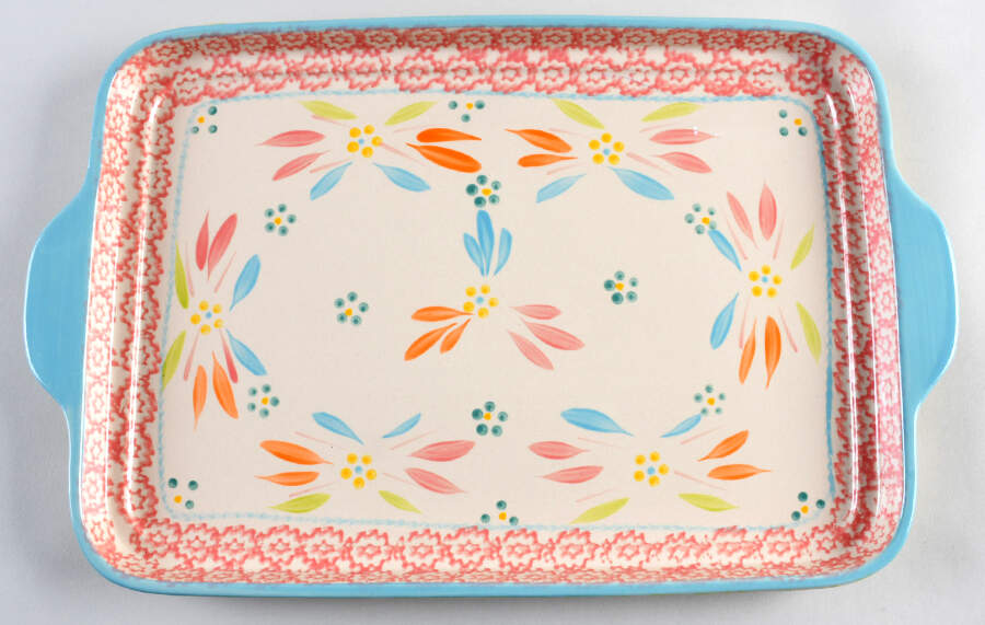 Old World Springfetti 16'' Rectangular Tray by Temp-Tations-1