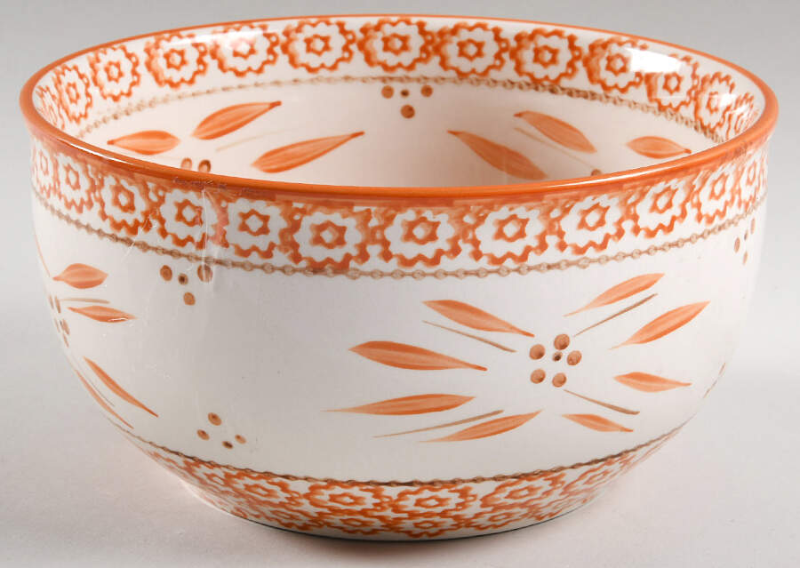 Old World Orange Spice 7" Mixing Bowl by Temp-Tations-1