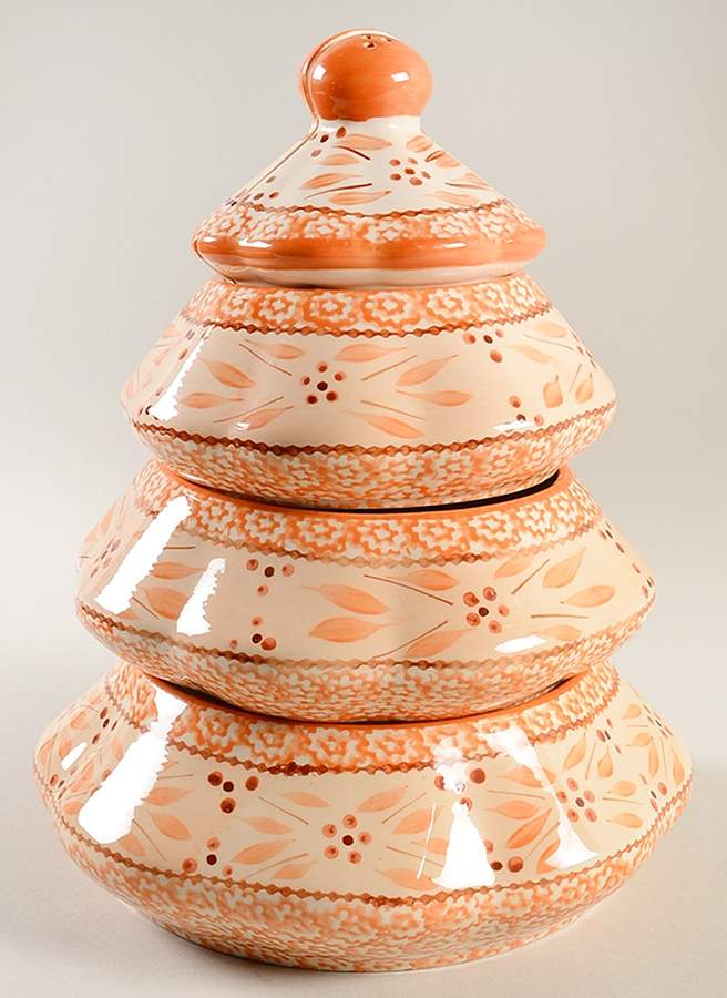 Old World Orange Spice Christmas Tree Stacking Set by Temp-Tations-1