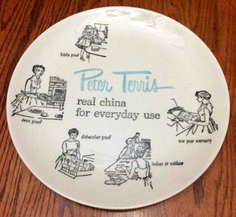 Advertising Signs Advertising Dinner Plate by Peter Terris-1