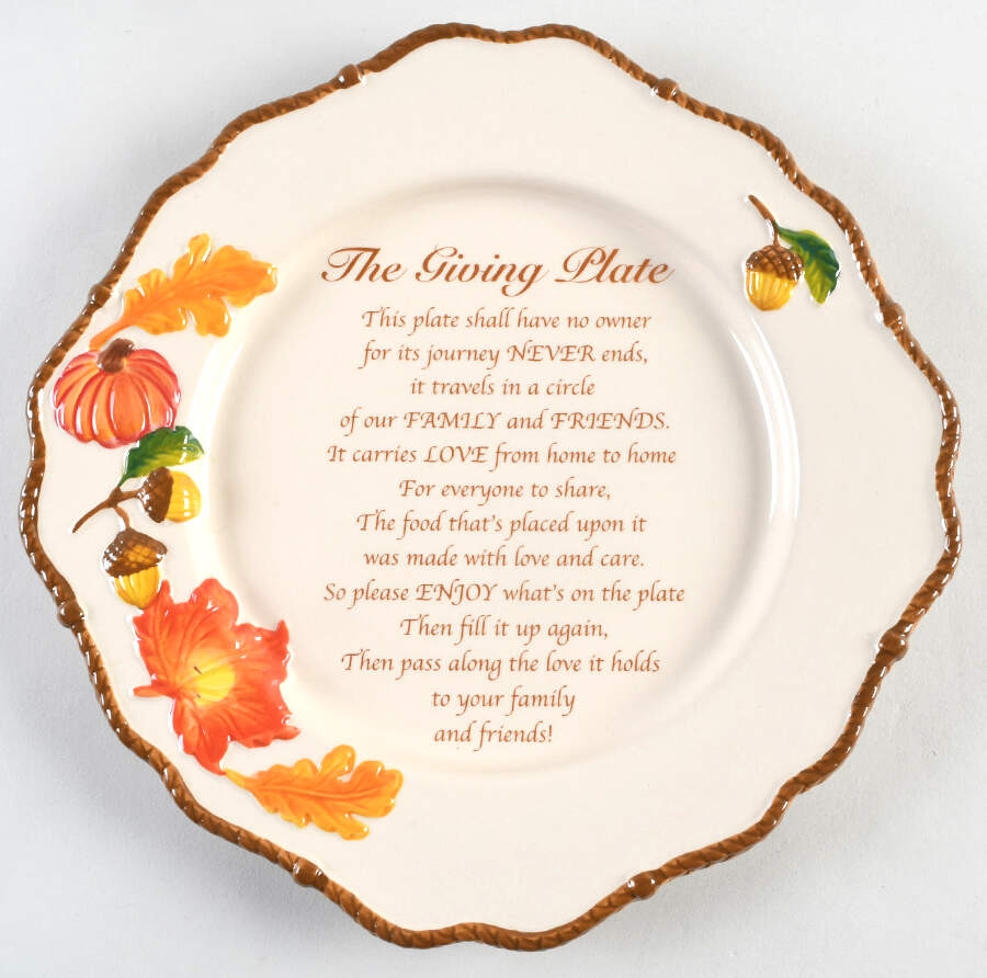 Harvest (Embossed) Giving Plate by Temp-Tations-1