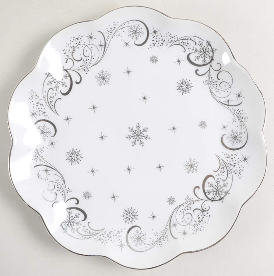 Metallic Christmas Eve Salad Plate by Temp-Tations-1
