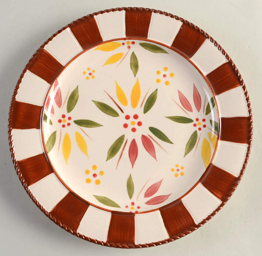 Old World Fallfetti Scalloped Dinner Plate by Temp-Tations-1