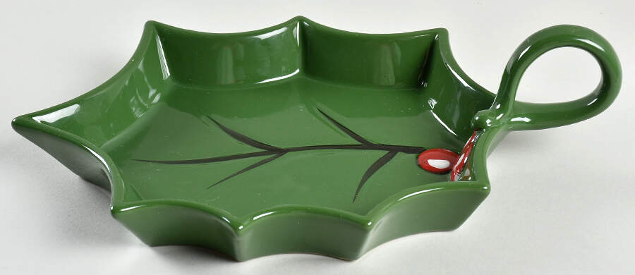 Cardinal 11" Leaf Shape Snack Plate by Temp-Tations-1