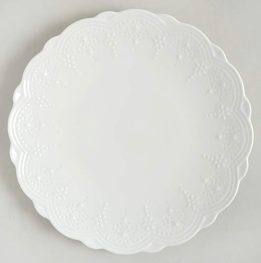 Valentina White Salad Plate by Ten Strawberry Street-1