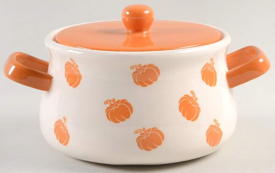 Pumpkin Tureen &  Lid by Terramoto-1