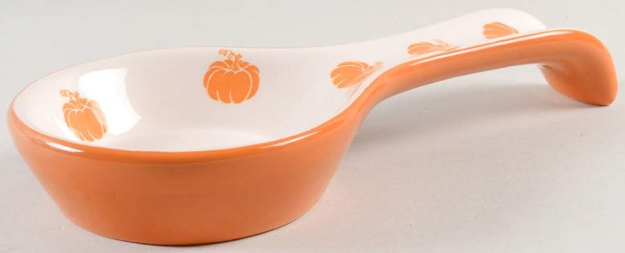 Pumpkin Spoon Rest/Holder (Holds 1 Spoon) by Terramoto-1