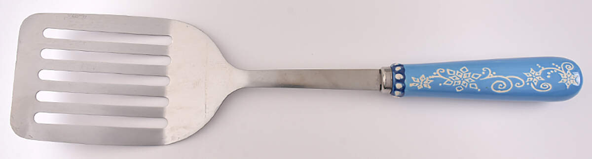 Floral Lace Winter Metal Slotted Spatula by Temp-Tations-1