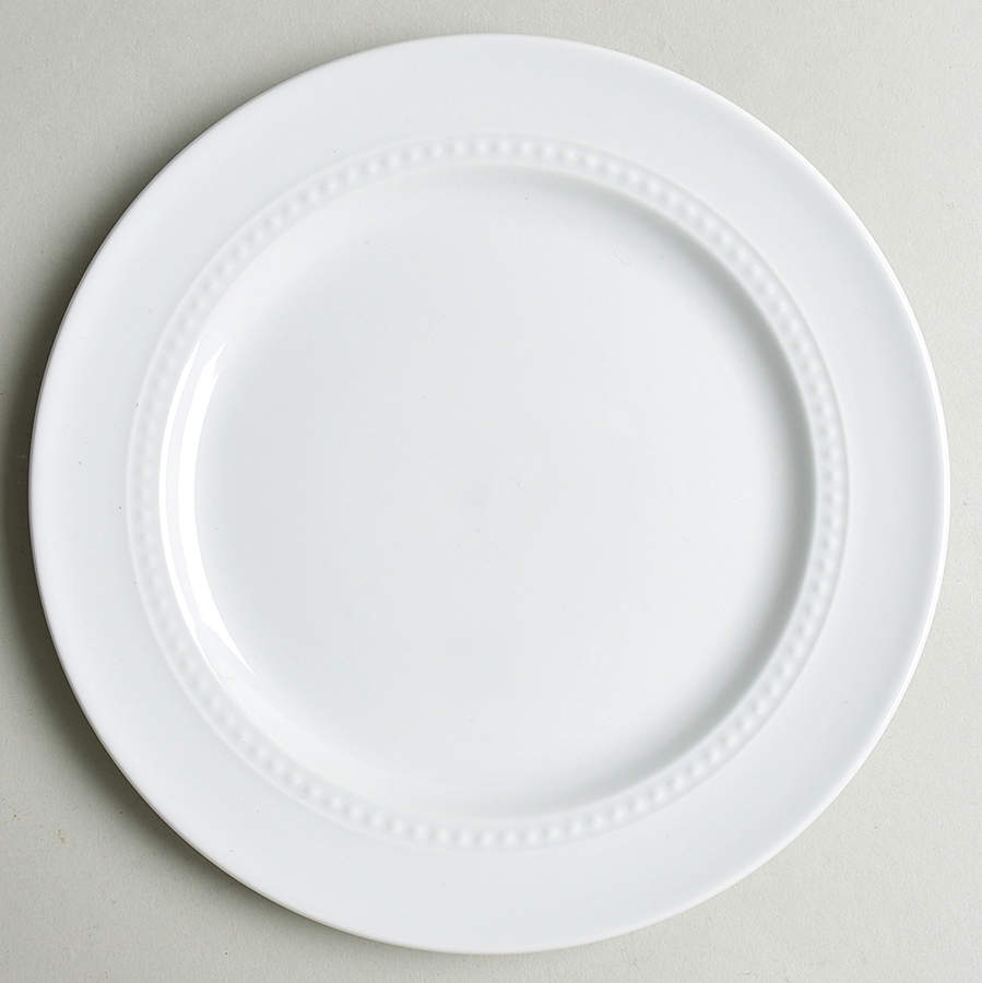 Beaded Cream Salad Plate by Threshold-1