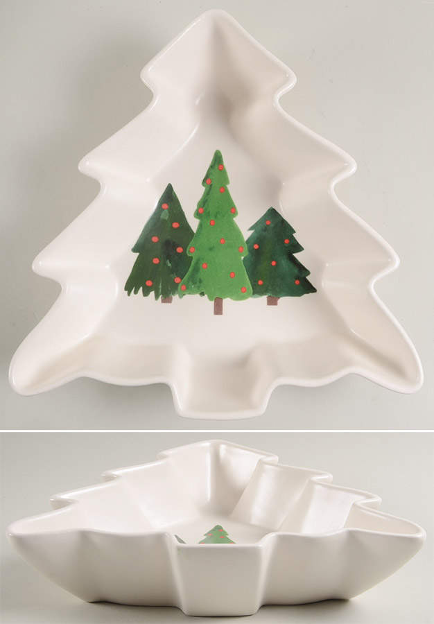 Oh Christmas Tree 1 Part Medium Tree Shaped Dish by Tabletops Unlimited-1