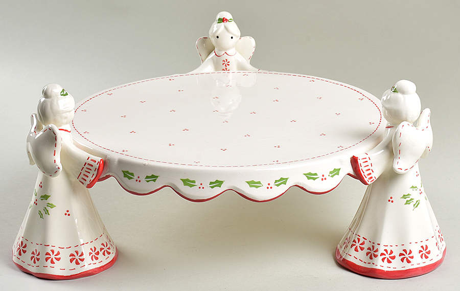 Angel 11" Diameter Pedestal Cake Stand by Temp-Tations-1
