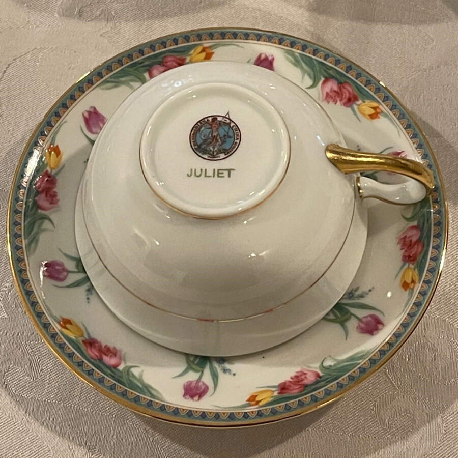 Juliet Flat Cup & Saucer Set by R S Tillowitz-1