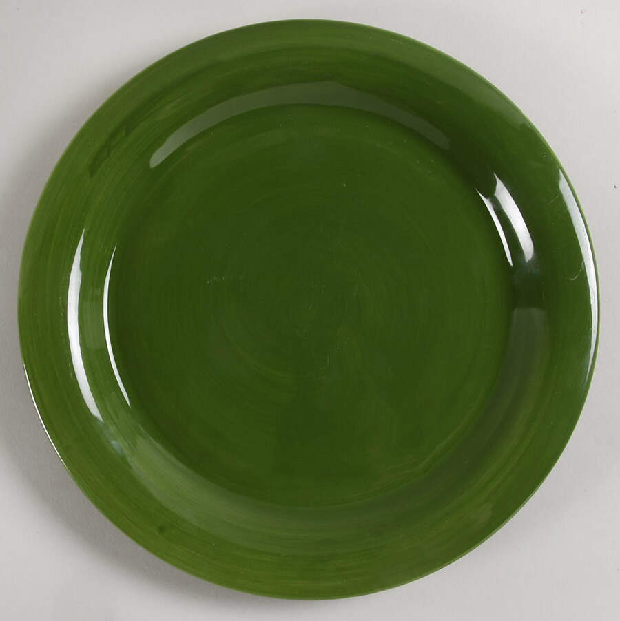 Playa Dark Green Large Dinner Plate by Tabletops Unlimited-1
