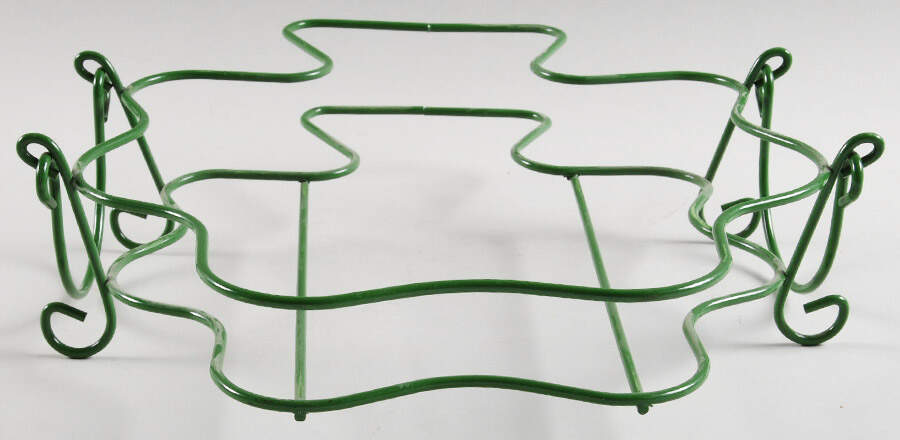 Floral Lace Shamrock Metal Stand for Figural Baker by Temp-Tations-1