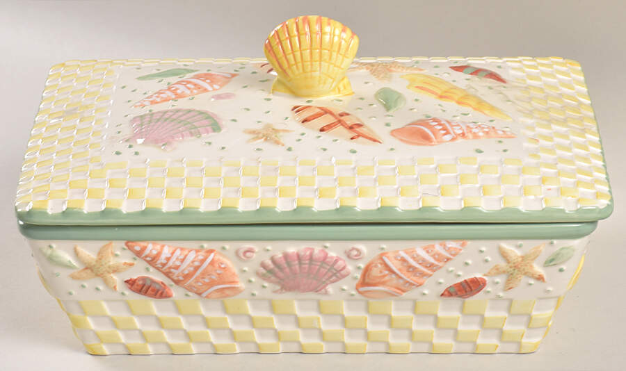 Summer Shells 2 Quart Rectangular Covered Baker by Temp-Tations-1