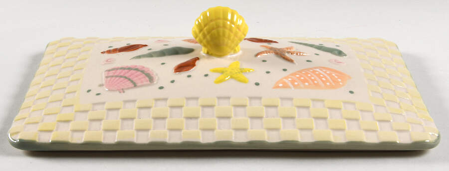 Summer Shells Lid for 2 Quart Rectangular Handled Covered Baker by Temp-Tations-1