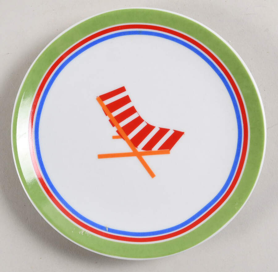 Beach Stripe Appetizer Plate by Tag Ltd-1