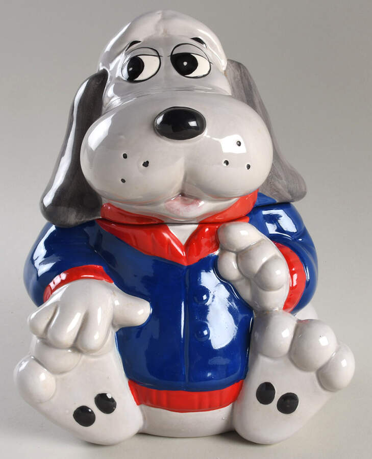 Pound Puppies Figural Cookie Jar & Lid by Tonka-1