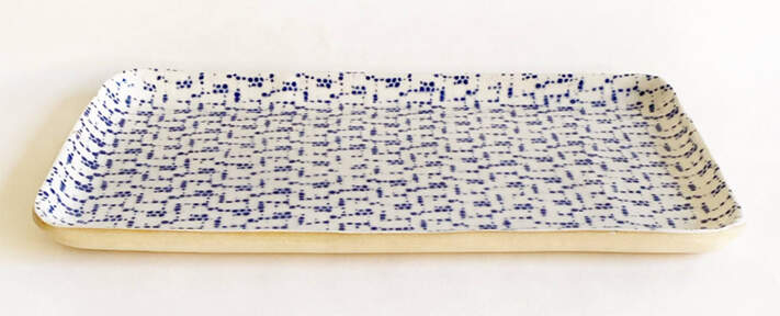 Cobalt 14" Tasting Tray by Terrafirma-1