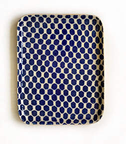 Cobalt Tidbit Tray by Terrafirma-1