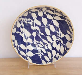Cobalt 8" Round Serving Bowl by Terrafirma-1