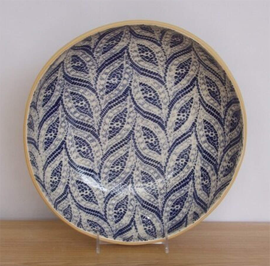Cobalt 12" Round Serving Bowl by Terrafirma-1