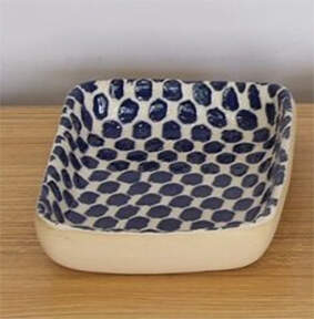 Cobalt Rectangular Dip Bowl by Terrafirma-1