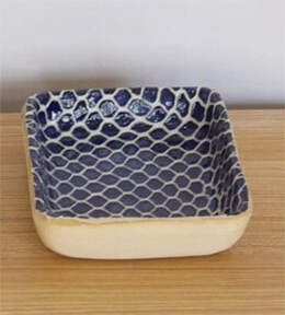 Cobalt Rectangular Dip Bowl by Terrafirma-1