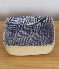 Cobalt Rectangular Dip Bowl by Terrafirma-1