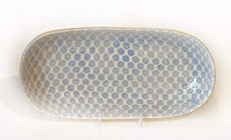 Cobalt Canape Plate by Terrafirma-1