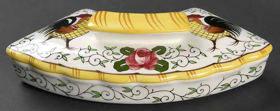 Early Provincial Lazy Susan Side Dish with Lid by Ucagco-1