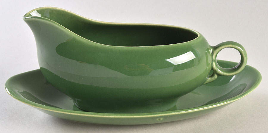 Ballerina Forest Green Gravy Boat & Underplate/Relish by Universal-1