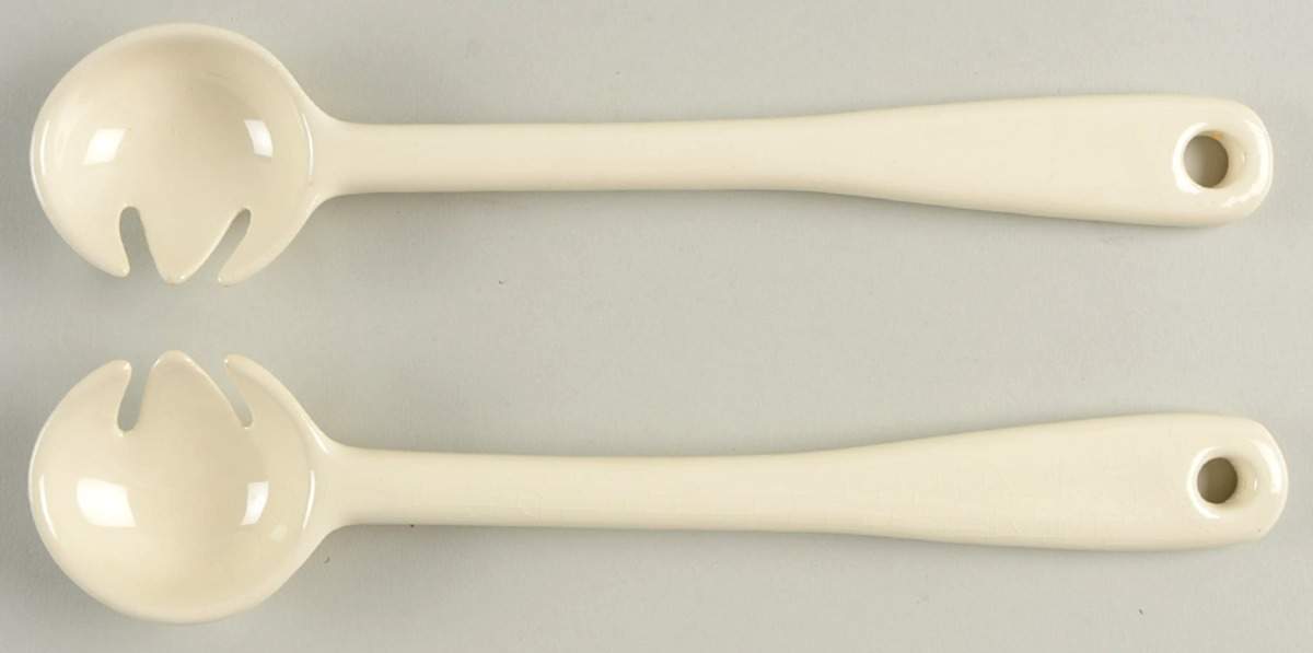 Moss Rose (No Trim) 2 Piece Salad Set, Solid Piece by Universal-1