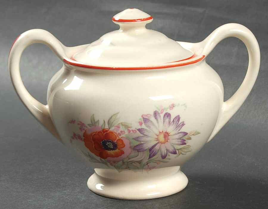 Poppy Sugar Bowl & Lid by Universal-1