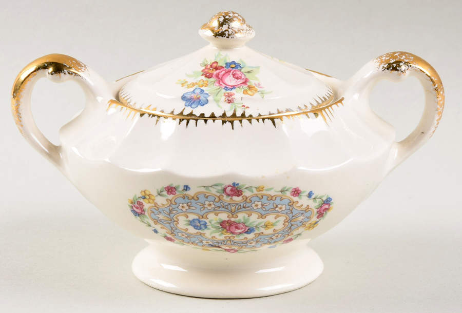 Lyric Sugar Bowl & Lid by United Utilites-1