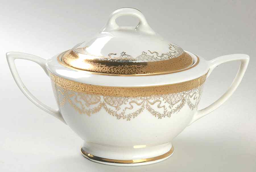 Princess Rose Sugar Bowl & Lid by USA-1