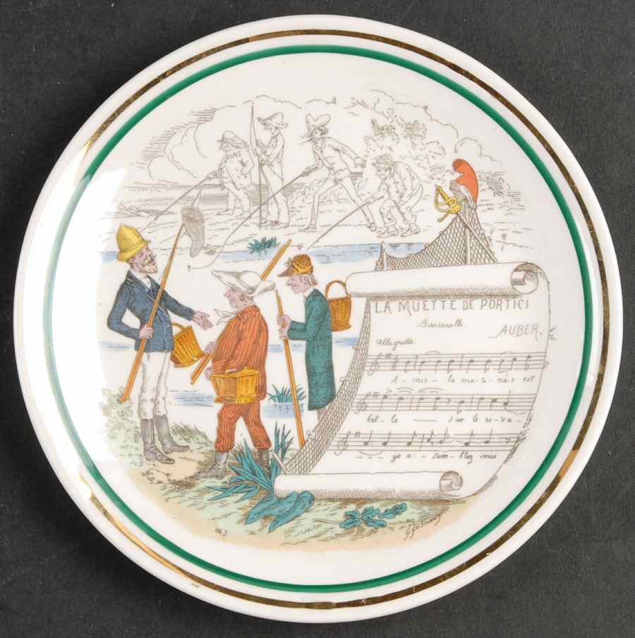 French Opera Reproductions Bread & Butter Plate by Ucagco-1