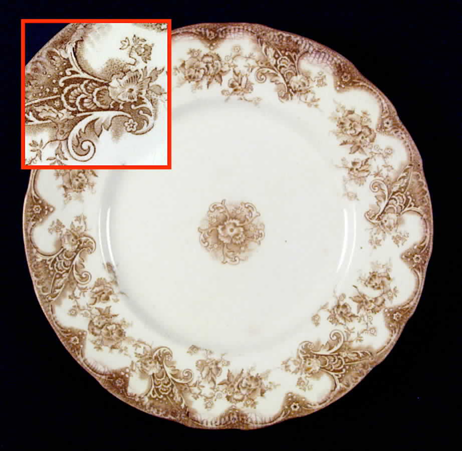Victoria Tan Luncheon Plate by Upper Hanley-1