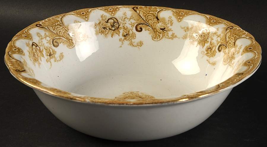 Victoria Tan 8" Round Vegetable Bowl by Upper Hanley-1