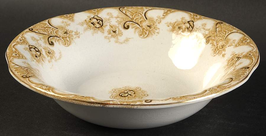 Victoria Tan Coupe Cereal Bowl by Upper Hanley-1