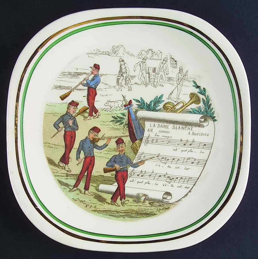 French Opera Reproductions Square Bread & Butter Plate by Ucagco-1
