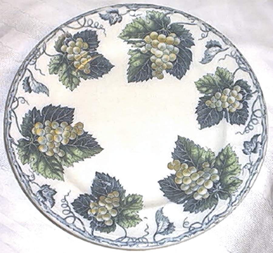 Grape Dinner Plate by Jacob Furnival & Co-1